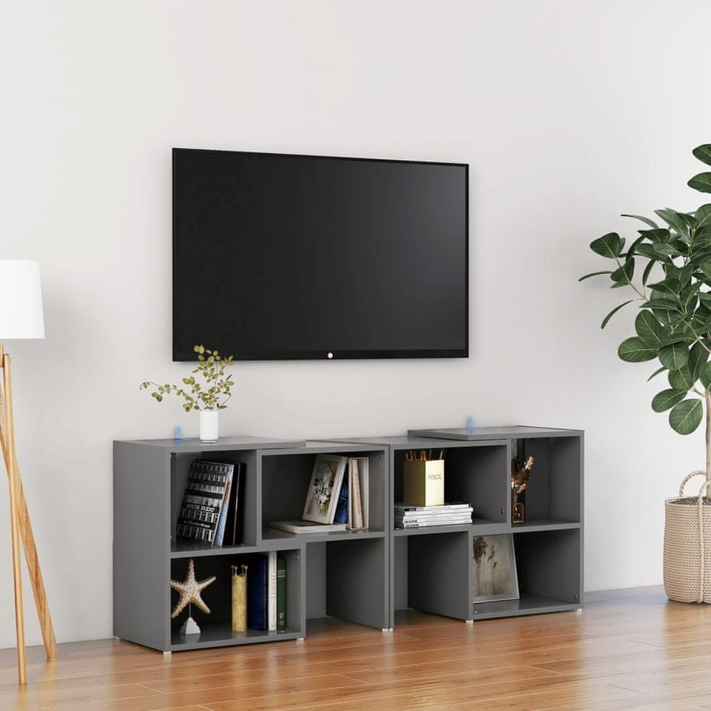 Vidaxl TV skrinka sivá 104x30x52 cm drevotrieska
